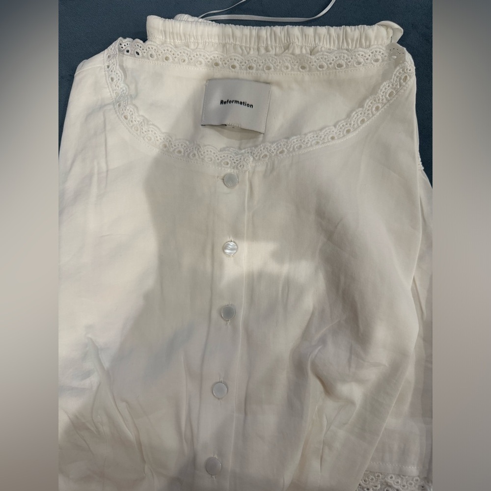 🩷Reformation Valetta Two Piece White NWOT - Picture 6 of 6